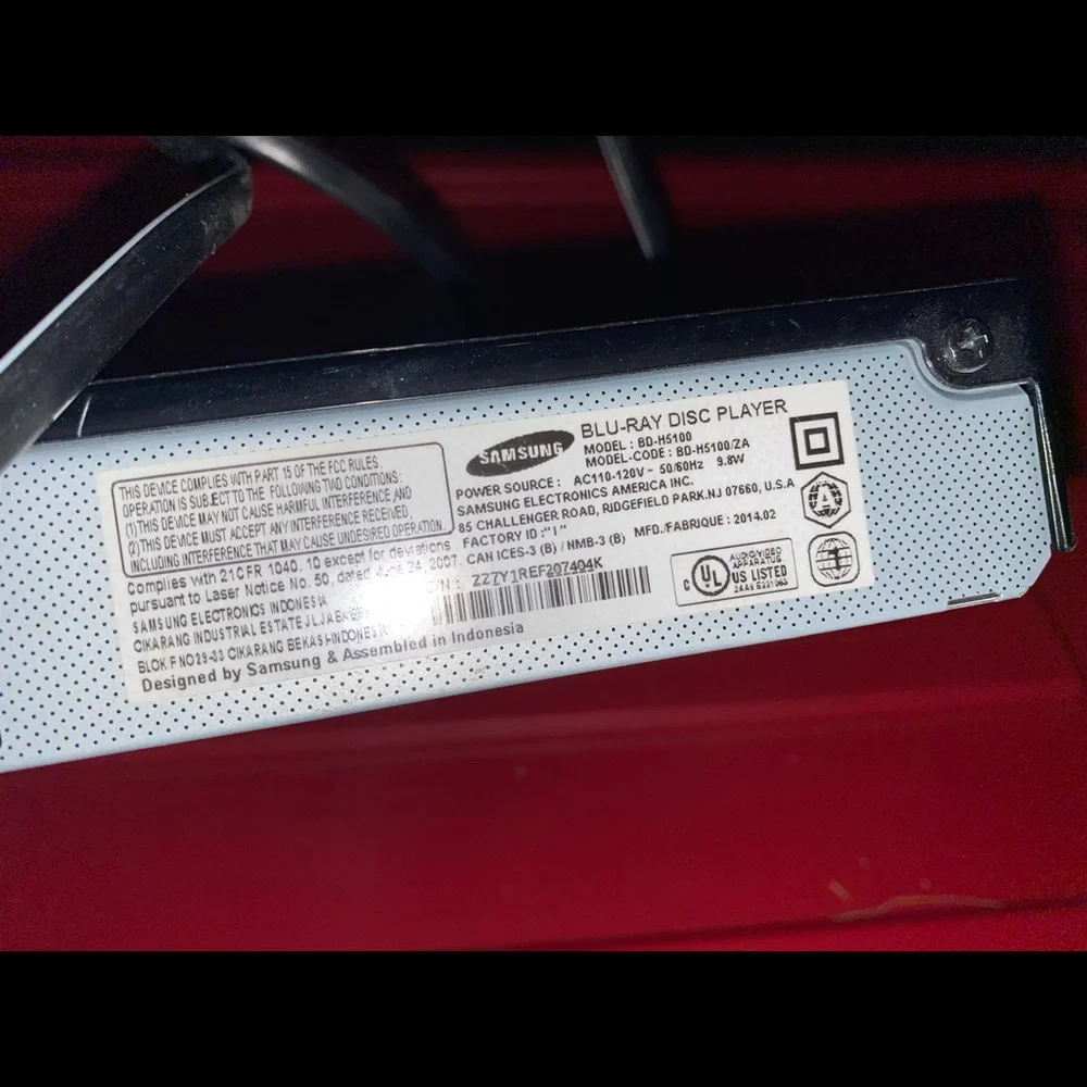 Samsung DVD Blueray player